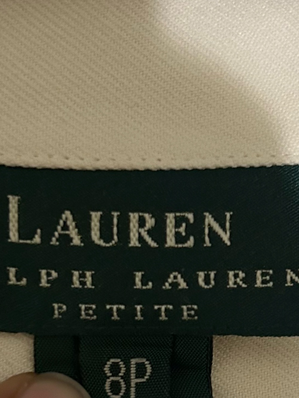 Lauren Ralph Lauren Cream Long-Sleeve Button Shirt with Crest Pocket - Picture 8 of 8
